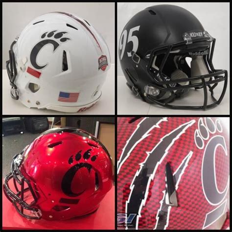 The history of Cincinnati Bearcats specialty bowl helmets | Football helmets, Cincinnati ...