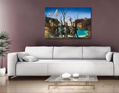 Salvador Dali Swans Reflecting Elephants Framed Wall Art Pictures ...