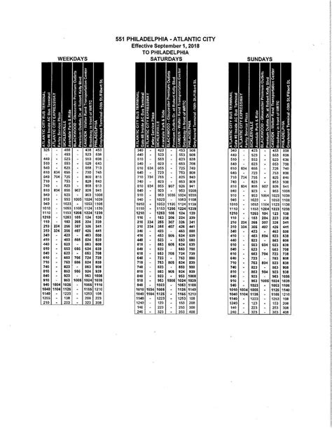 Nj Transit Bus Schedules | Examples and Forms