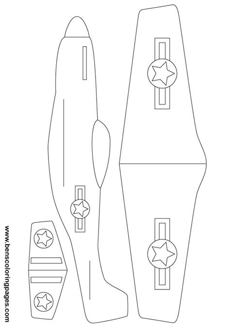 Airplane Craft Template