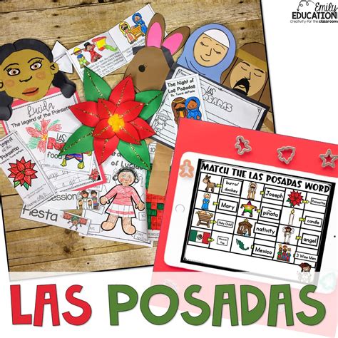 Las Posadas Activities and The Legend of the Poinsettia Seesaw, Google and Print - Emily Education