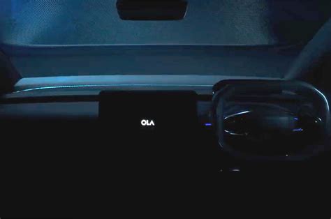 Ola EV SUV interior, touchscreen, dashboard revealed in new teaser ...