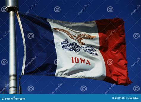 Iowa State Flag Stock Images - Image: 23151814