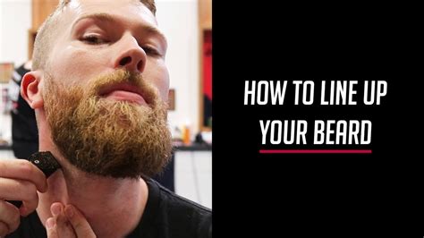 How to Line Up your Beard - YouTube