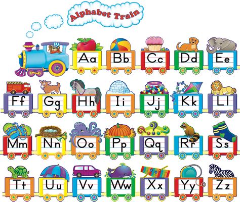 Alphabet Train Bulletin Board Display Set - TCR4421 | Teacher Created ...