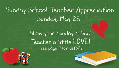 Sunday School Teacher Appreciation – Countryside Community Church