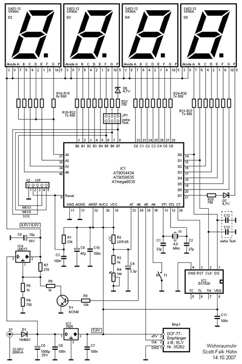 Elektronik-Projekte - Wohnraumuhr