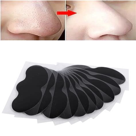 WALFRONT 2Colors 10PCS/Bag Nose Pore Cleansing Strips Blackhead Ance ...