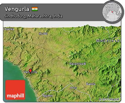 Free Satellite 3D Map of Vengurla