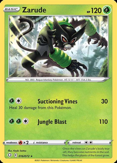 Zarude (swsh45-16) - Pokémon Card Database - PokemonCard