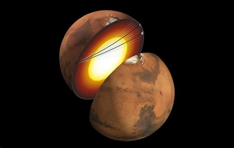 InSight Detects Quakes That Entered Martian Core (Artist's Concept ...