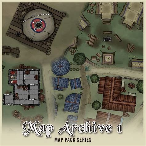 Map Archive Pack 1 | Roll20 Marketplace: Digital goods for online tabletop gaming