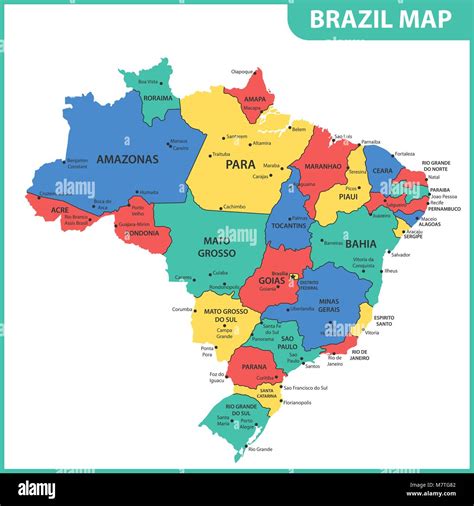 Regions Of Brazil Map