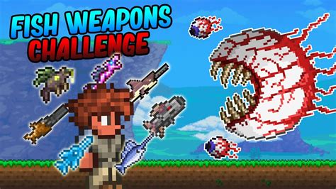 Can You Beat Terraria Using FISH Weapons Only? - YouTube