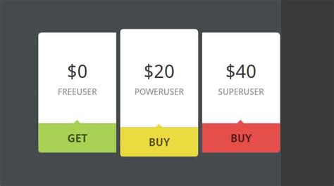 50+ Best Price Table HTML & CSS Templates