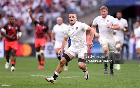 Ben Earl of England looks on during the Rugby World Cup France 2023... News Photo - Getty Images