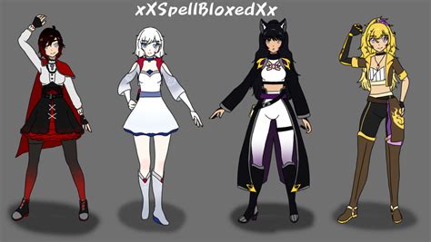 Team RWBY Mistral Redesigns by xXSpellBloxedXx on DeviantArt