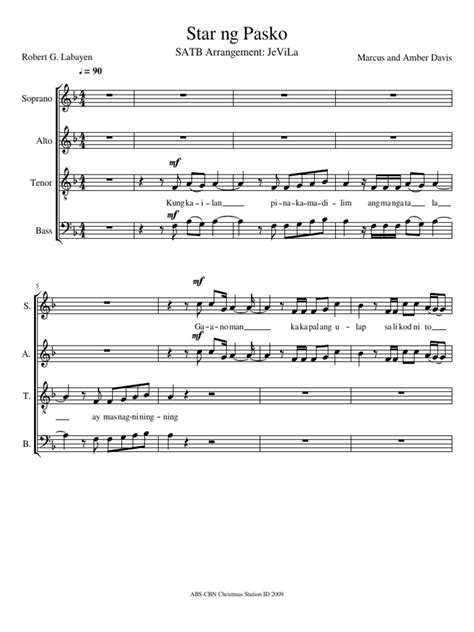 Star NG Pasko SATB | PDF