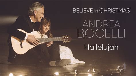 Andrea Bocelli and his daughter perform "Hallelujah"