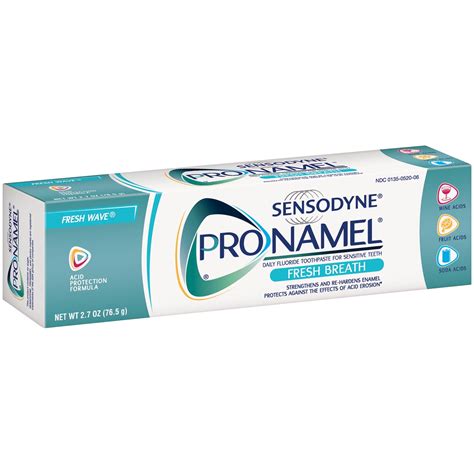 Sensodyne Pronamel Fresh Breath Enamel Toothpaste for Sensitive Teeth, to Reharden and ...