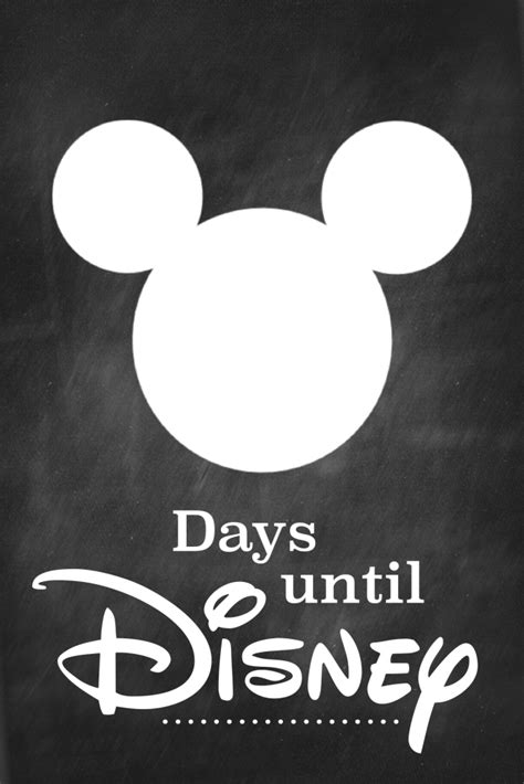 Motivating Free Printable Disney Countdown | Disneyland countdown ...