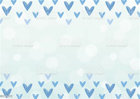 Handwritten Heart And Pale Blue Background Frame A3 Size Horizontal ...