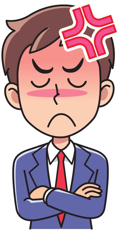 Business man - angry - Openclipart