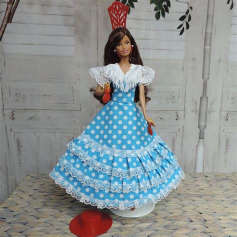 Barbie Doll Flamenco Dress and Accesories | Made in Spain