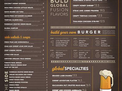 Elephant Bar Menu by PortfolioStudio on Dribbble