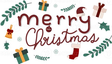 Free Merry Christmas handwriting word, Christmas seasonal. 15735843 PNG with Transparent Background