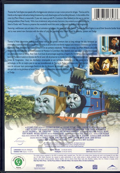 Thomas and the Magic Railroad(Movie)(Bilingual) on DVD Movie