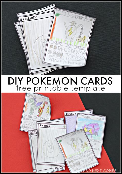 DIY Pokemon Cards {Free Printable Template} | And Next Comes L