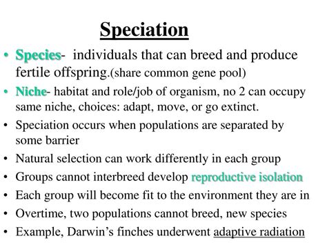 PPT - Natural Selection, Speciation, and Evolution PowerPoint ...