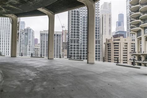 Chicago Parking Lot Overpass City - HDRi Maps and Backplates