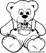 Cute Teddy Bear Coloring Page Printable sketch template