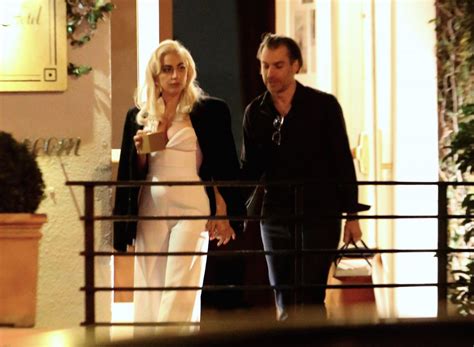 LADY GAGA and Boyfriend Christian Carino Leaves Sunset Tower Hotel in ...