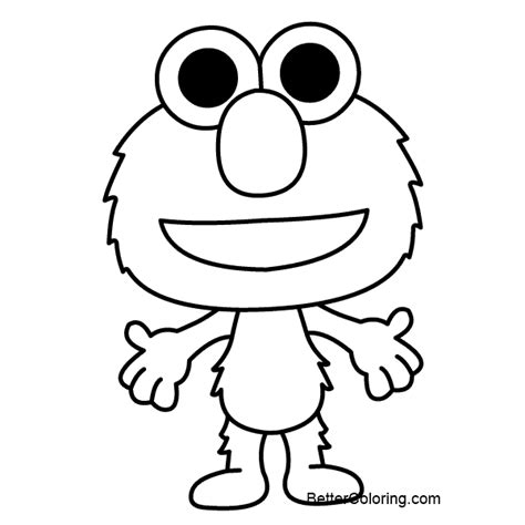 Baby Elmo Coloring Pages - Free Printable Coloring Pages