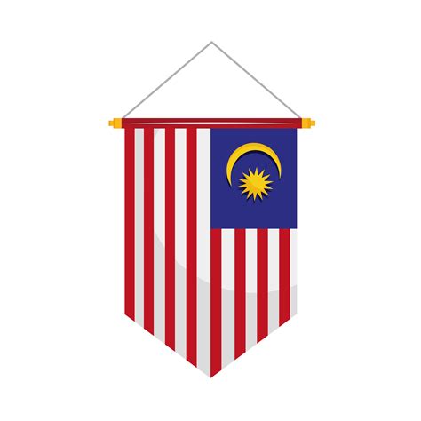 Malaysian flag banner 4102288 Vector Art at Vecteezy