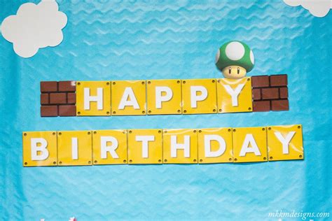 Free Printable Super Mario Birthday Banner by MKKM Designs | Super ...