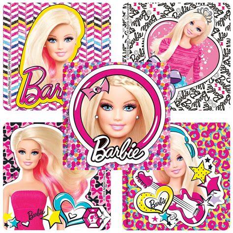 25 licensed Barbie Pics Stickers, 2.5 X 2.5, Party Favors - Etsy