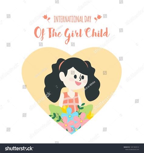 International Girl Child Day Vector Illustration Stock Vector (Royalty Free) 1401365513 ...