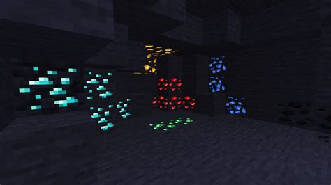 Glowing Ores (Optifine) Minecraft Texture Pack