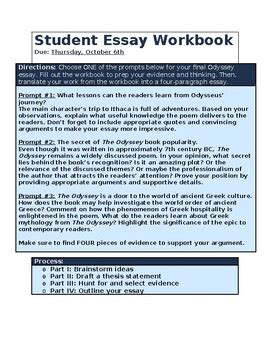 Essay Packet: The Odyssey (EMILY WILSON) by Mike Kentz | TPT