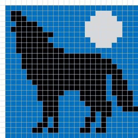 wolf pixel art grid Pixel wolf deviantart - Pixel Art Grid