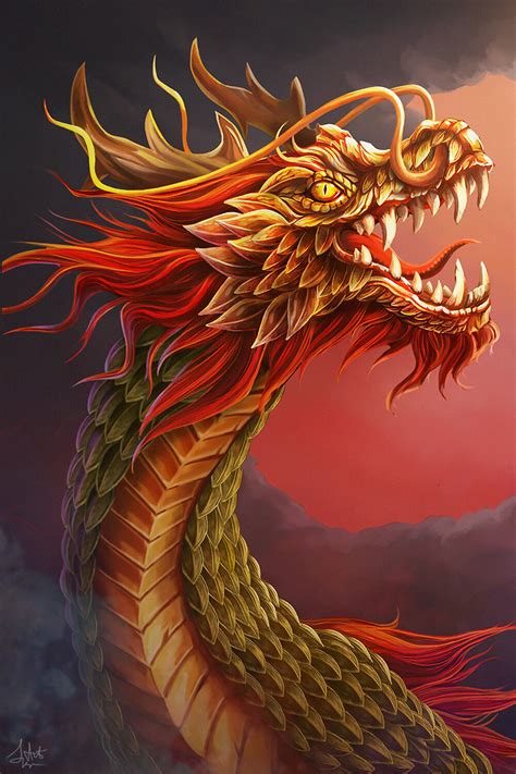 Oriental Art Dragon