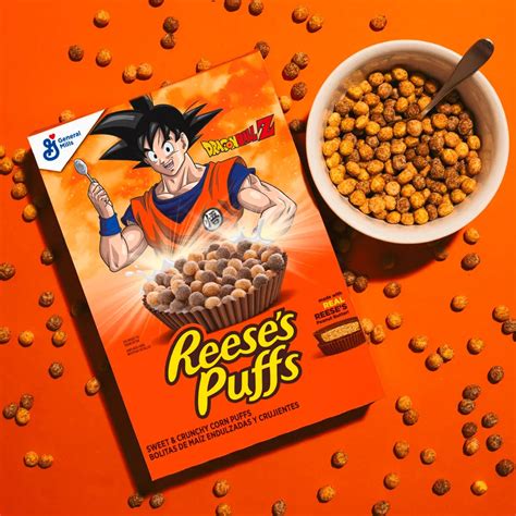 Reese's Puffs Breakfast Cereal Dragon Ball Z Goku - LIMITED EDITION - – rarecandycanada