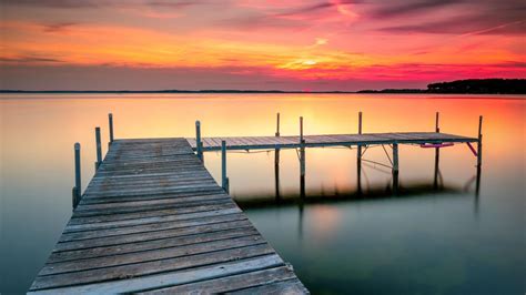 Lake Dock Sunset Wallpapers - Top Free Lake Dock Sunset Backgrounds ...