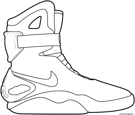 Coloriage basket nike new - JeColorie.com