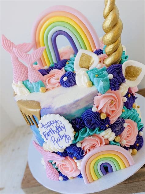 Unicorn Mermaid Cake – Sweetened Memories Bakery