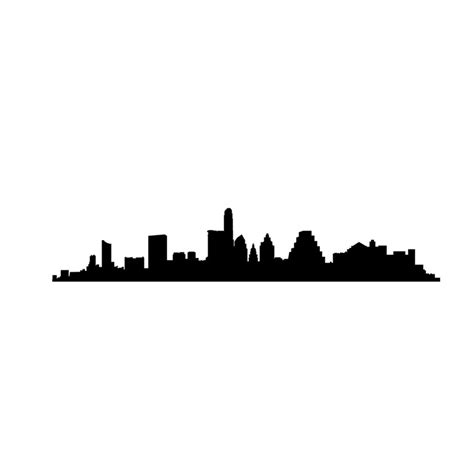 Austin Texas City Skyline Silhouette Wall Decal Custom Vinyl - Etsy